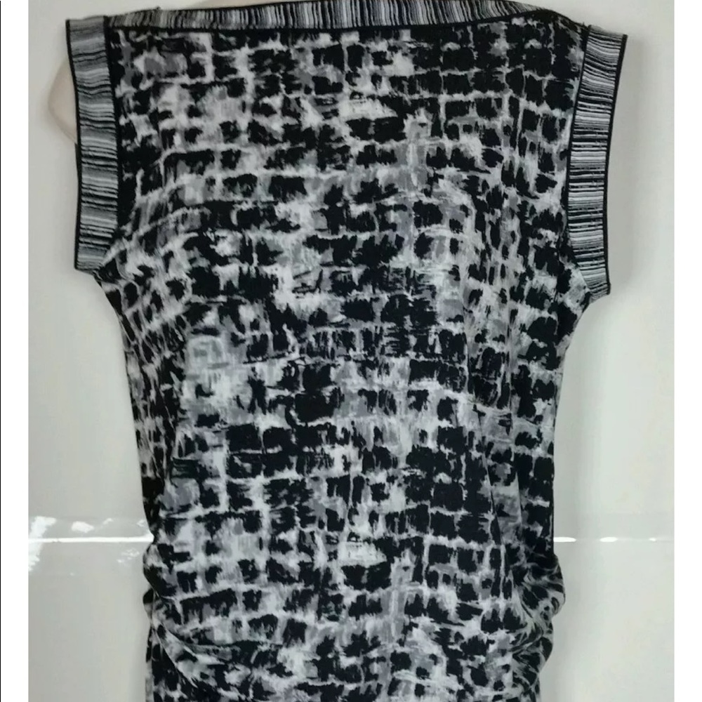 BCBGMAXAZRIA black/combo mini dress